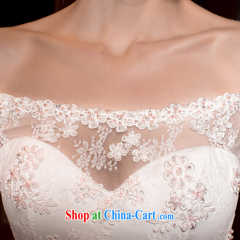 The bride's wedding dresses spring 2015 the Field shoulder long-sleeved crowsfoot wedding lace crowsfoot 2554 white M, the bride, and, on-line shopping