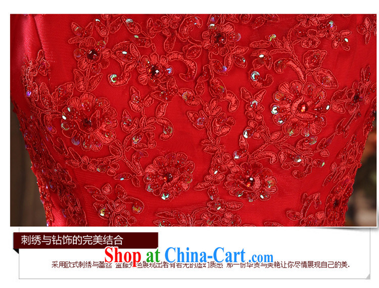 Tslyzm field shoulder crowsfoot wedding tail red 2015 spring and summer new water drilling the waist beauty graphics thin lace skirt female Red XXL pictures, price, brand platters! Elections are good character, the national distribution, so why buy now enjoy more preferential! Health