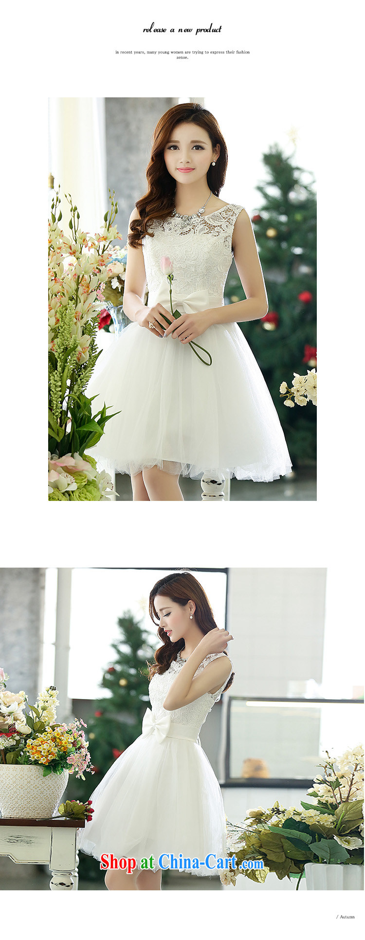 Xin poetry Joyinn 2015 spring and summer female Korean wedding stereo Trim Video thin beauty simple and classy, stylish and shaggy dress handmade yarn white XL pictures, price, brand platters! Elections are good character, the national distribution, so why buy now enjoy more preferential! Health