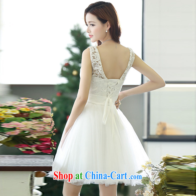 Xin poetry Joyinn 2015 spring and summer female Korean wedding stereo Trim Video thin beauty simple and classy, stylish and shaggy dress handmade yarn white XL, Xin poetry Joyinn (XINSRV), and, on-line shopping