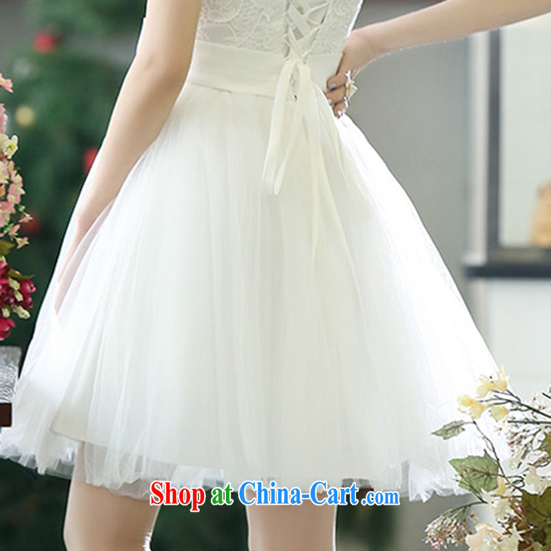 Xin poetry Joyinn 2015 spring and summer female Korean wedding stereo Trim Video thin beauty simple and classy, stylish and shaggy dress handmade yarn white XL, Xin poetry Joyinn (XINSRV), and, on-line shopping