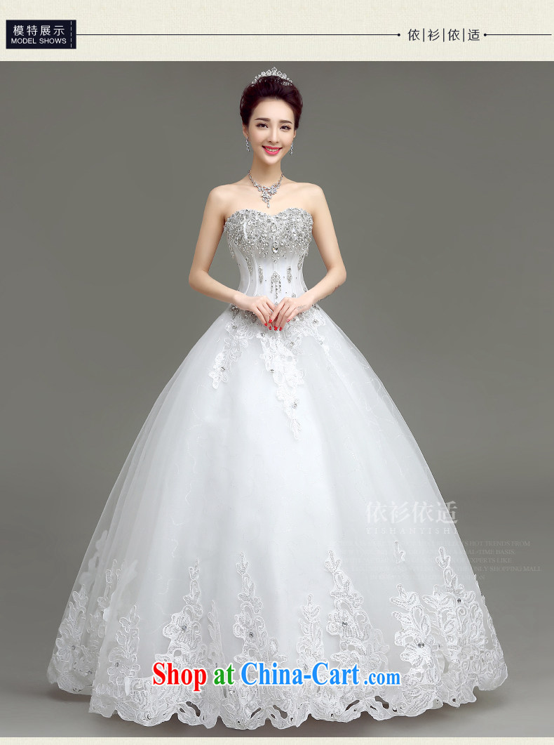 According to T-shirt in accordance with the wedding dresses 2015 spring and summer new parquet drill wiped his chest wedding bridal white tie with Korean fashion with wedding white XL pictures, price, brand platters! Elections are good character, the national distribution, so why buy now enjoy more preferential! Health