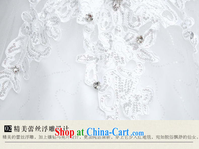 According to T-shirt in accordance with the wedding dresses 2015 spring and summer new parquet drill wiped his chest wedding bridal white tie with Korean fashion with wedding white XL pictures, price, brand platters! Elections are good character, the national distribution, so why buy now enjoy more preferential! Health