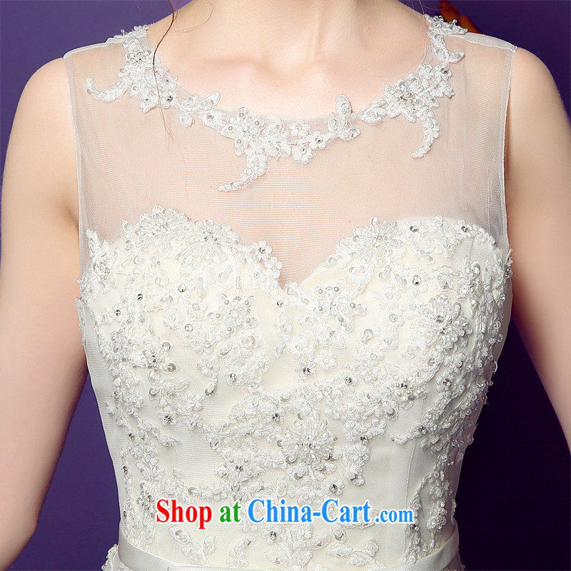 Pre-sale 5 day honeymoon bride spring 2015 new female-waist crowsfoot lace sexy fluoro-tail wedding white XL, Honeymoon bridal, shopping on the Internet
