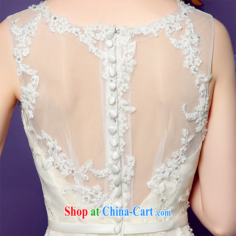 Pre-sale 5 day honeymoon bride spring 2015 new female-waist crowsfoot lace sexy fluoro-tail wedding white XL, Honeymoon bridal, shopping on the Internet