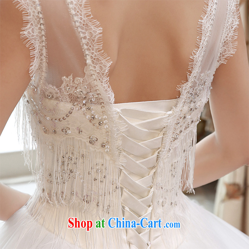 Honeymoon bride spring 2015 new female elegant retro-su lace clouds hanging also wedding dresses with white XL, Honeymoon bridal, shopping on the Internet
