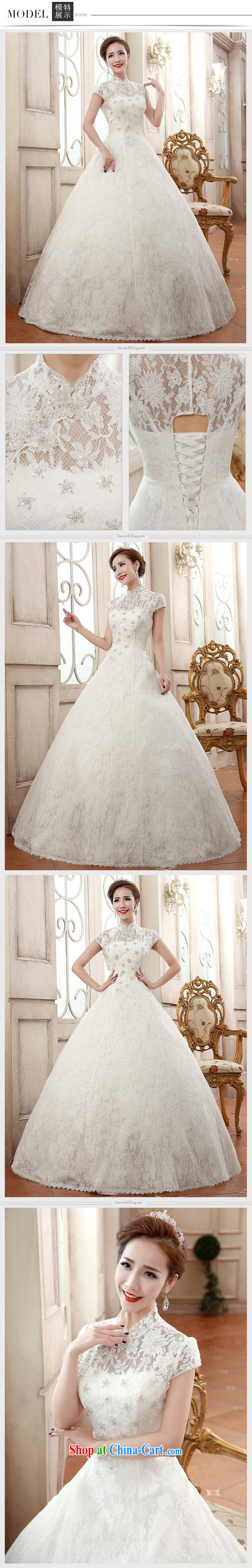 Honeymoon bridal 2015 spring female elegant sepia, for package inserts shoulder drill lace with marriage wedding white XL pictures, price, brand platters! Elections are good character, the national distribution, so why buy now enjoy more preferential! Health
