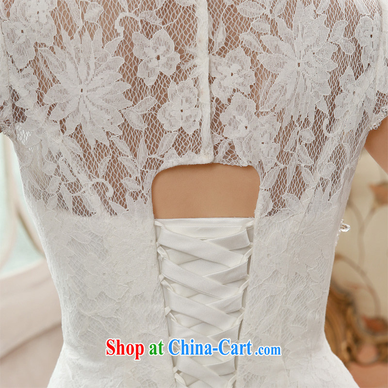 Honeymoon bridal 2015 spring female elegant antique, for package inserts shoulder drill lace with marriage wedding white XL, Honeymoon bridal, shopping on the Internet