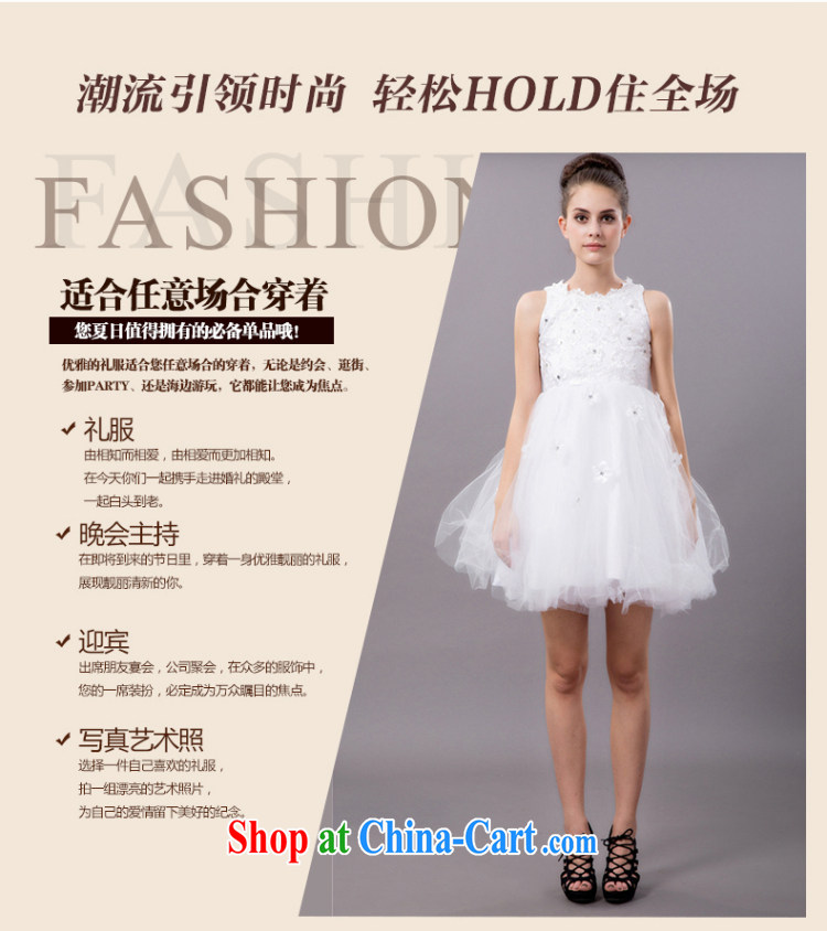 Han Park (cchappiness) 2015 spring new small dress bridesmaid short Princess shaggy evening dress wedding show white L pictures, price, brand platters! Elections are good character, the national distribution, so why buy now enjoy more preferential! Health