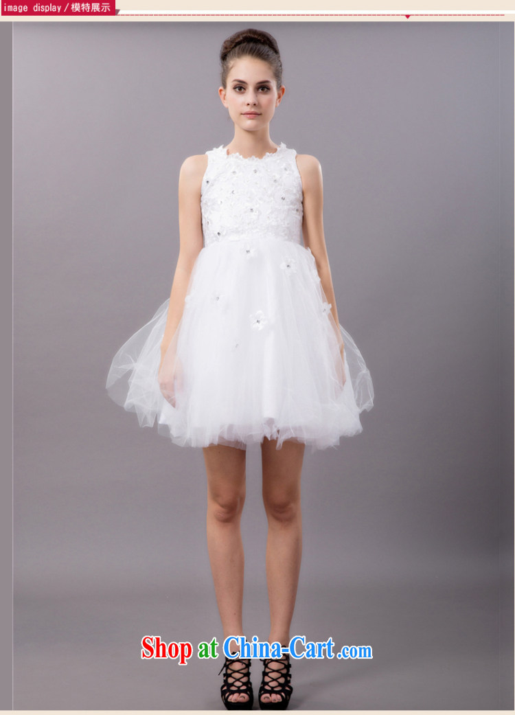 Han Park (cchappiness) 2015 spring new small dress bridesmaid short Princess shaggy evening dress wedding show white L pictures, price, brand platters! Elections are good character, the national distribution, so why buy now enjoy more preferential! Health