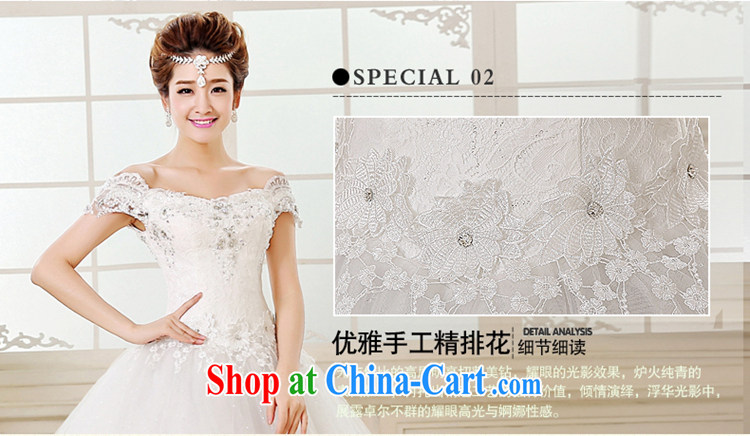 Time describes the field shoulder wedding dresses new 2015 spring and summer Korean fashion bridal graphics thin strap shoulders with wedding white XXL pictures, price, brand platters! Elections are good character, the national distribution, so why buy now enjoy more preferential! Health