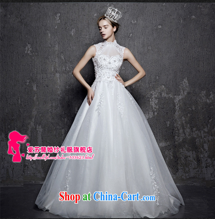 2015 new long-tail wedding Korean video thin a field in shoulder waist straps large, custom bridal wedding dress white tail XL pictures, price, brand platters! Elections are good character, the national distribution, so why buy now enjoy more preferential! Health