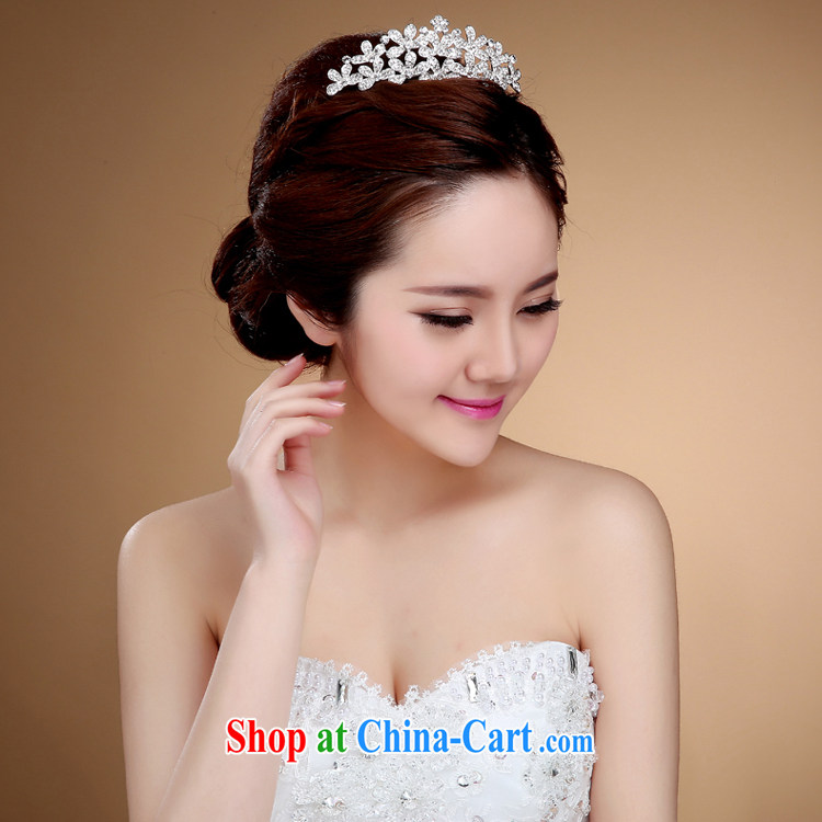 Diane M Ki bridal crown and ornaments wedding accessories silver Korean-style Crown water drilling jewelry wedding earrings necklaces accessories white pictures, price, brand platters! Elections are good character, the national distribution, so why buy now enjoy more preferential! Health