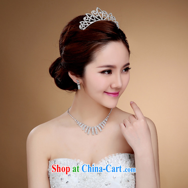 Diane M Ki heart-shaped bridal crown and Korean-style wedding dresses jewelry jewelry hair accessories necklaces earrings wedding accessories white pictures, price, brand platters! Elections are good character, the national distribution, so why buy now enjoy more preferential! Health