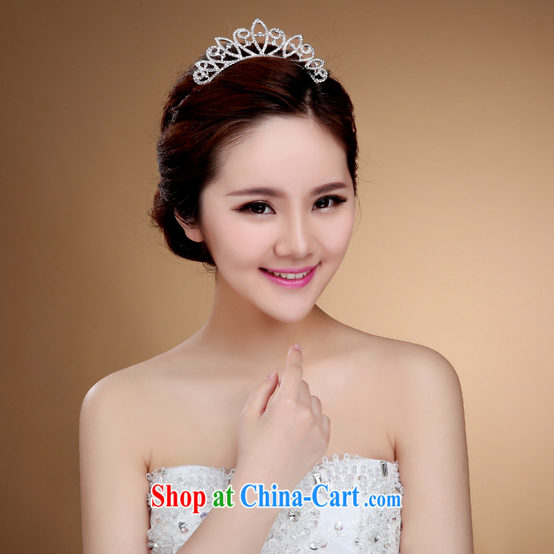 Diane M Ki heart-shaped bridal crown and Korean-style wedding dresses jewelry jewelry hair accessories necklaces earrings wedding accessories white, Diane M-kay, shopping on the Internet