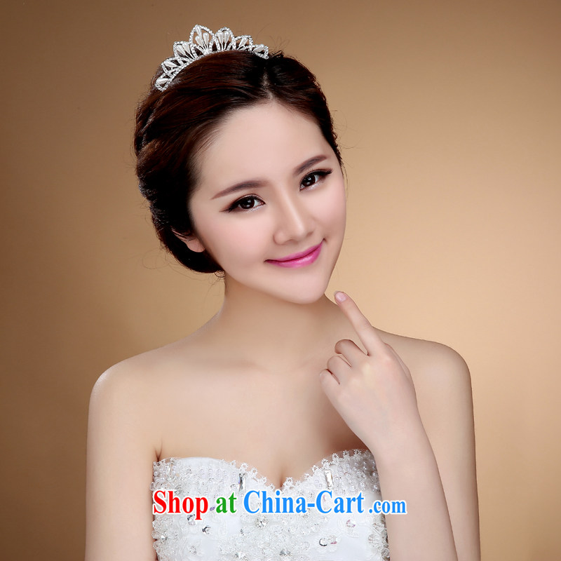 Diane M Ki rich bridal Crown 2015 new Korean bridal head-dress Crown wedding dresses with jewelry white, Diane M-kay, shopping on the Internet