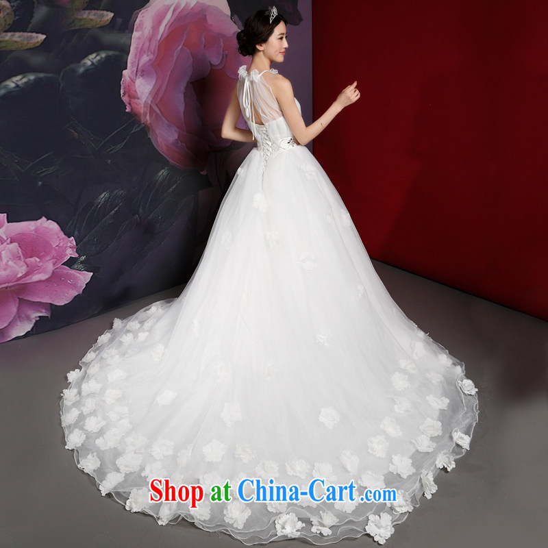 Paul love Ms Audrey EU Yuet-mee, RobinIvy) wedding dresses 2015 new mount also tail, Japan, and South Korea wedding H 14,728 white XL, Paul love, Ms Audrey EU, and shopping on the Internet