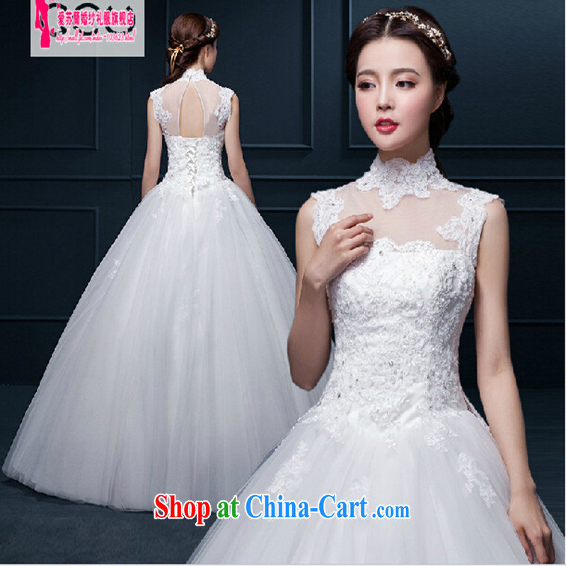 wedding dresses spring 2015 new Korean version simple and double-shoulder with graphics thin bride married a Field shoulder wedding white. size does not return do not switch so Balaam, and shopping on the Internet