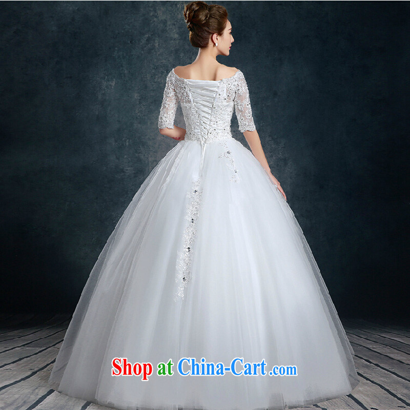 2015 new stylish one shoulder wedding dresses spring and summer's minimalist cuff in cultivating the code bridal wedding dresses white XL, the color is Windsor, shopping on the Internet