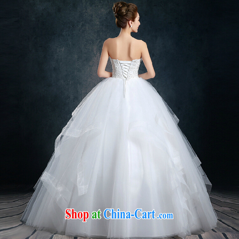 The color is still SA 2015 new summer do not rule out chest Wedding Fashion wavy skirt with bridal wedding dresses erase chest diamond tie wedding dresses White wall also, XXL, the color is Windsor, online shopping