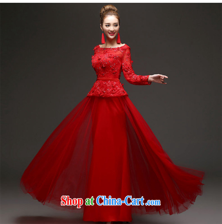 2015 Winter Olympics, the bridal toast serving New banquet dress long-sleeved cultivating long wedding dresses red XXL pictures, price, brand platters! Elections are good character, the national distribution, so why buy now enjoy more preferential! Health
