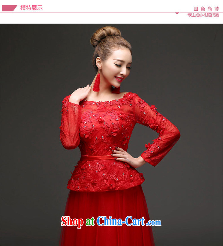 2015 Winter Olympics, the bridal toast serving New banquet dress long-sleeved cultivating long wedding dresses red XXL pictures, price, brand platters! Elections are good character, the national distribution, so why buy now enjoy more preferential! Health