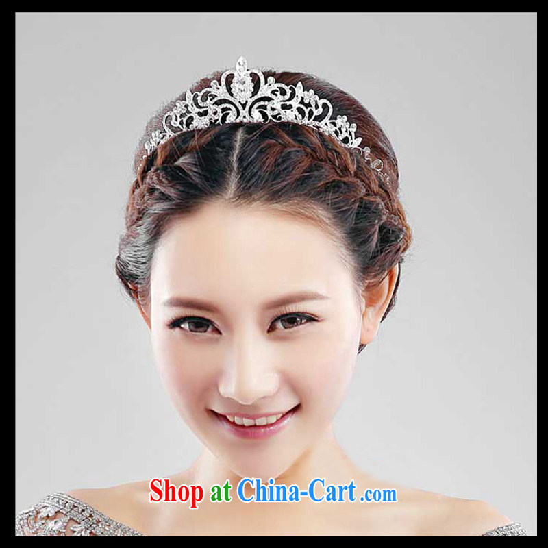 Honey, bride alloy point drill bridal crown the crown wedding dresses accessories and ornaments hair accessories wedding accessories diameter 15 CM, honey, bride, shopping on the Internet