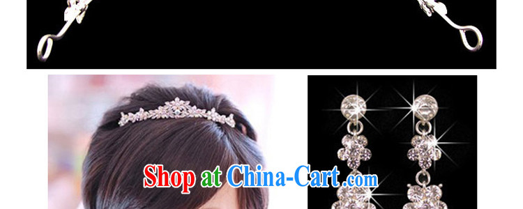 Honey, bride wedding dresses accessories bridal jewelry Korean-style water drilling bridal necklace set wedding accessories crown and ornaments 3-piece set of pictures, price, brand platters! Elections are good character, the national distribution, so why buy now enjoy more preferential! Health