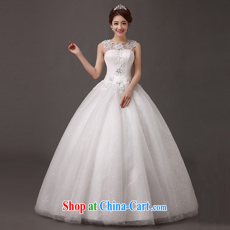 The china yarn 2015 wedding dresses new stylish Korean version the Field shoulder diamond jewelry lace graphics thin large, thick mm bridal with strap wedding white. size does not accept return and china yarn, shopping on the Internet
