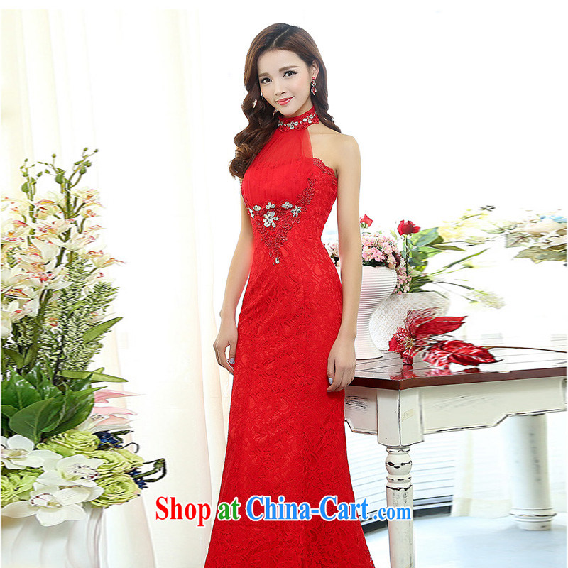Dream for 2015 New Long wedding toast small clothing dress Night Club gathering company annual meeting moderator clothing white XL dreams, (MEIMENGQIAO), and, on-line shopping