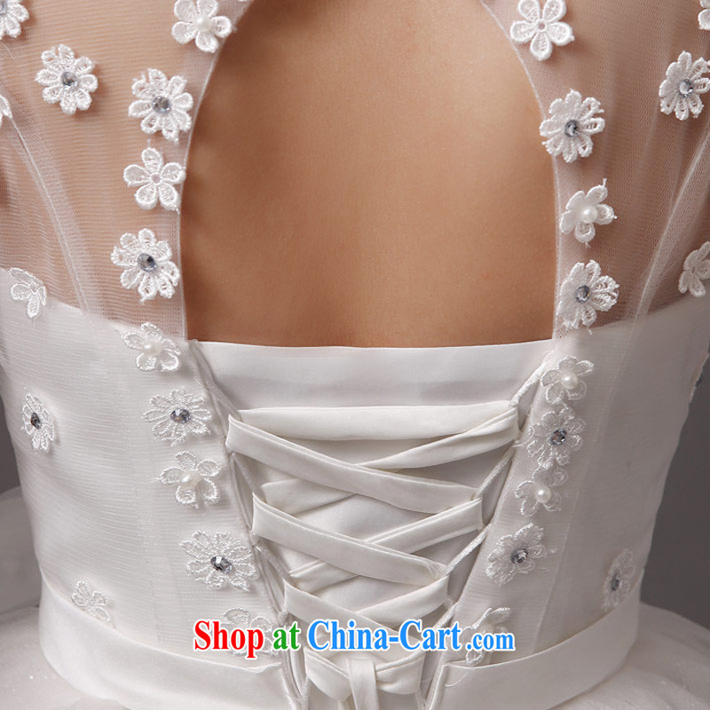 The china yarn bridal wedding custom Korean layout the code with a shoulder 2015 wedding dresses new spring pregnant women with strap white. size does not accept return and china yarn, shopping on the Internet