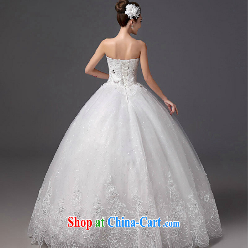 The color is still SA 2015 new parquet drill wedding summer stylish white graphics thin smears chest bridal wedding dresses white XXL, the color is still Windsor, shopping on the Internet