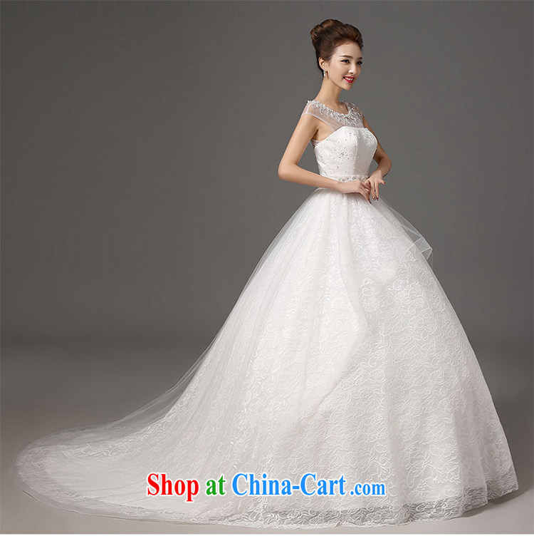 Summer 2015 new Wedding Fashion double-shoulder-tail bridal wedding dresses beauty graphics thin white strap white XXL pictures, price, brand platters! Elections are good character, the national distribution, so why buy now enjoy more preferential! Health