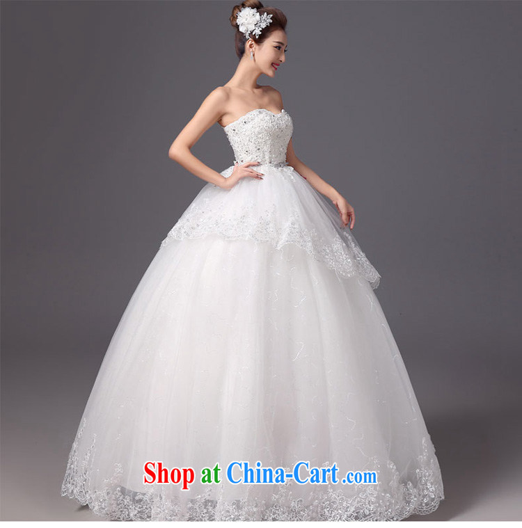Summer bride's bare chest bridal suite 2015 new Korean Princess white with beauty graphics thin wedding dresses white XXL pictures, price, brand platters! Elections are good character, the national distribution, so why buy now enjoy more preferential! Health