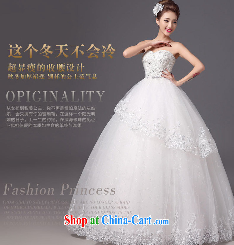 Summer bride's bare chest bridal suite 2015 new Korean Princess white with beauty graphics thin wedding dresses white XXL pictures, price, brand platters! Elections are good character, the national distribution, so why buy now enjoy more preferential! Health