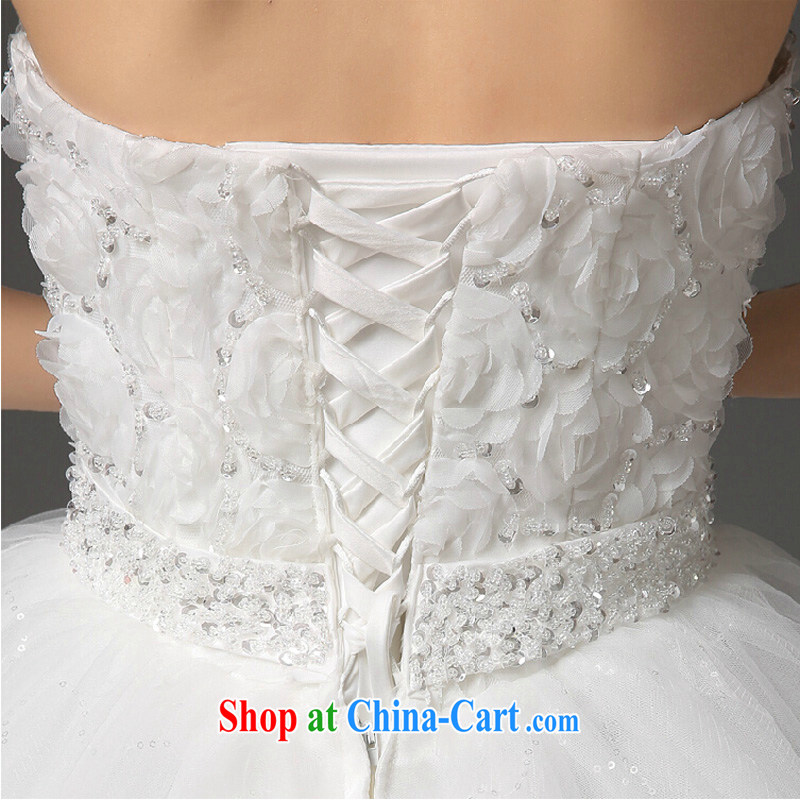 2015 fall and winter new flowers erase chest wedding dresses and stylish beauty graphics thin brides with wedding white XXL, the color is Windsor, shopping on the Internet