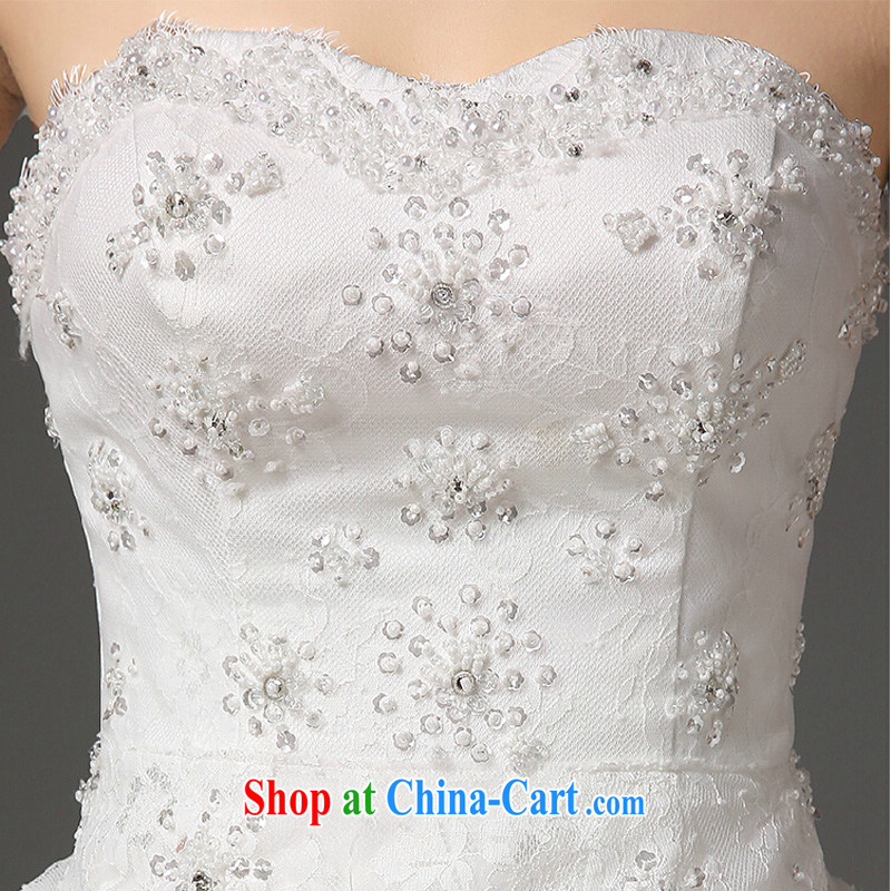 Summer wedding dresses 2015 New Beauty video thin alignment to erase chest strap white Princess bride wedding parquet drill white XXL, the color is Windsor, shopping on the Internet