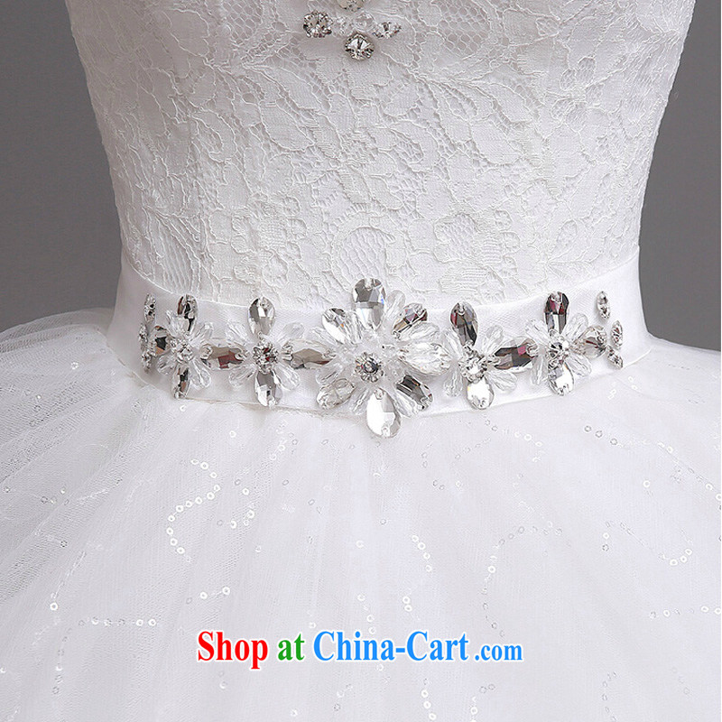 Autumn and Winter wedding dresses 2015 new stylish and wiped his chest Korean white bridal wedding romantic retro wedding dresses white XXL, the color is Windsor, shopping on the Internet