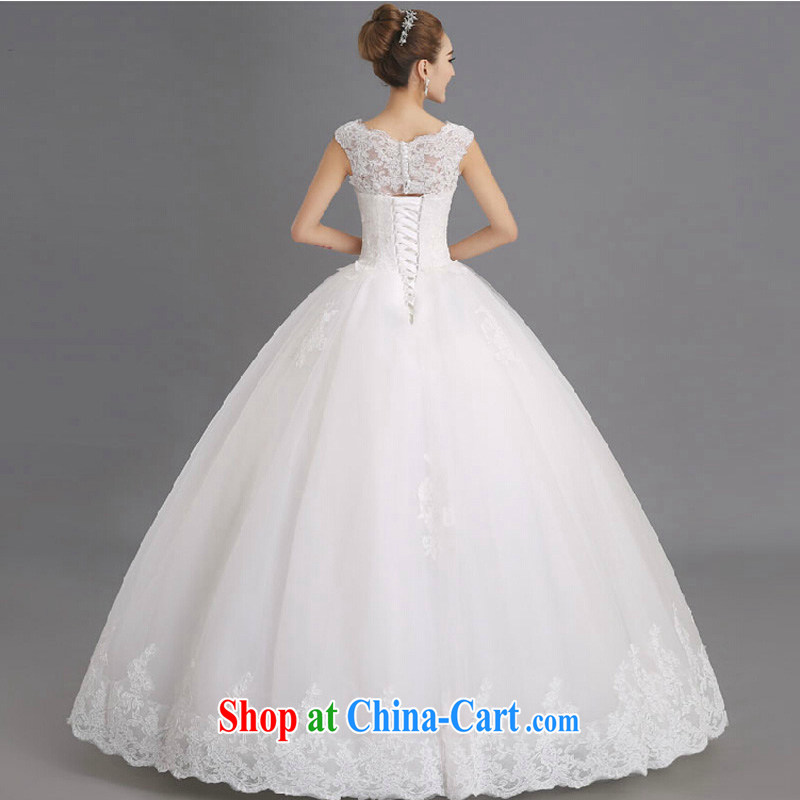 Summer only American bridal wedding dresses 2015 new stylish field shoulder beauty with a strap wedding white XXL, the color is still Windsor, shopping on the Internet
