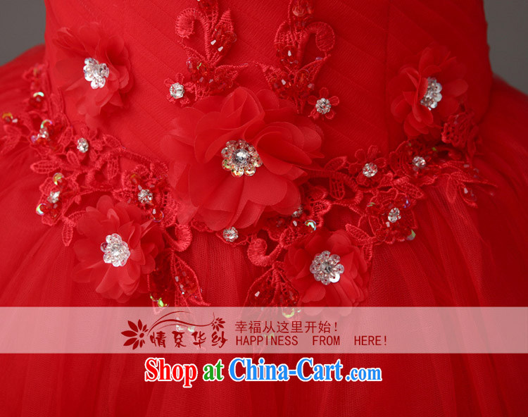 The china yarn 2015 new bride short wedding dresses summer shaggy toast dress dress bridesmaid appearances dress Red. size does not accept return pictures, price, brand platters! Elections are good character, the national distribution, so why buy now enjoy more preferential! Health