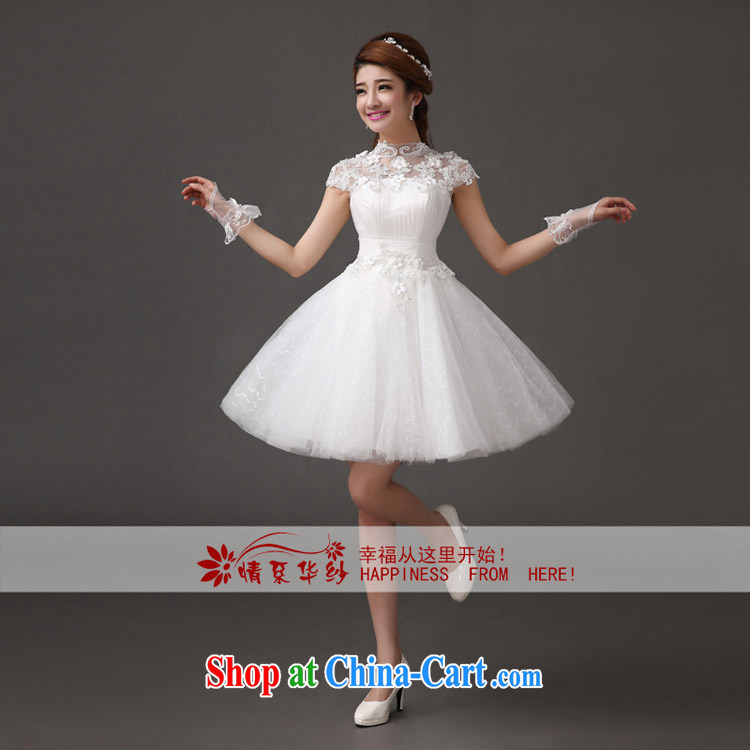 The china yarn 2015 cultivating new dress lace bridesmaid serving small dress short white field shoulder graphics thin lovely wedding white S pictures, price, brand platters! Elections are good character, the national distribution, so why buy now enjoy more preferential! Health