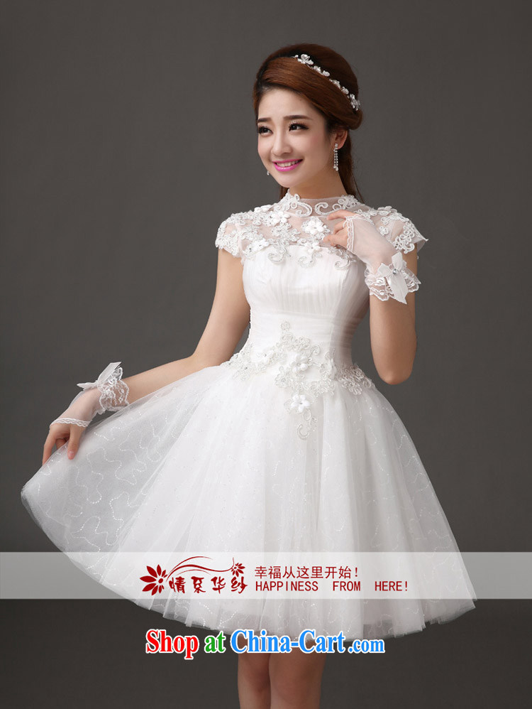 The china yarn 2015 cultivating new dress lace bridesmaid serving small dress short white field shoulder graphics thin lovely wedding white S pictures, price, brand platters! Elections are good character, the national distribution, so why buy now enjoy more preferential! Health