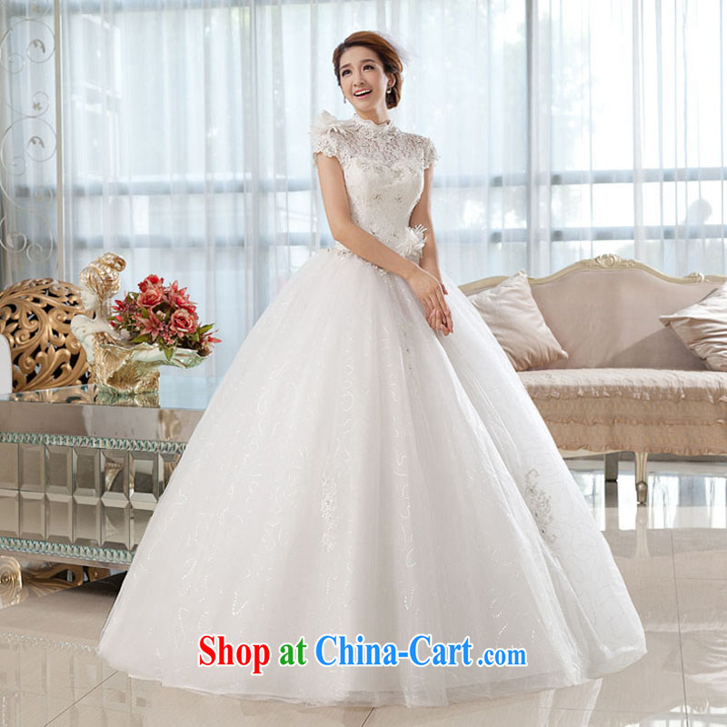The china yarn wedding dresses new 2015 spring and stylish brides field shoulder alignment and simple lace package shoulder graphics thin with wedding white. size does not accept return and china yarn, shopping on the Internet