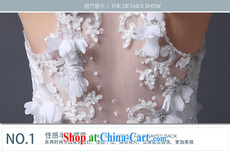 Code hang bridal 2015 tail wedding elegant parquet drill lace Mary Magdalene marriage chest beauty graphics thin dark V for wedding (double-side straps, take care health white XXL pictures, price, brand platters! Elections are good character, the national distribution, so why buy now enjoy more preferential! Health