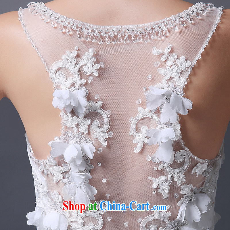Code Hang Seng bridal 2015 tail wedding elegant parquet drill lace Mary Magdalene married breast beauty graphics Thin Dark V for wedding (double-side straps, take care health white XXL atypical pneumonia, Hang Seng bride, shopping on the Internet