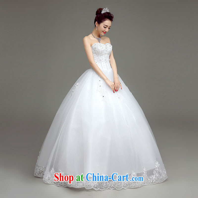 According to T-shirt in accordance with the wedding dresses 2015 spring and summer new wedding Korean-style and stylish high-end antique wiped his chest, bridal wedding white XL, according to t-shirt in accordance with adapter, and shopping on the Interne