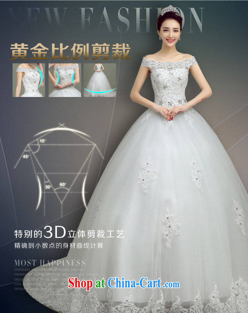According to T-shirts to the wedding dresses 2015 new spring and summer field shoulder tail wedding Korean simple alignment to the Code custom bridal wedding dresses white XXL pictures, price, brand platters! Elections are good character, the national distribution, so why buy now enjoy more preferential! Health