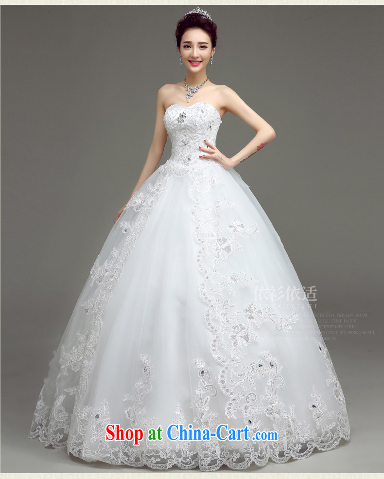 According to T-shirt in accordance with the wedding dresses 2015 new white with wedding dresses spring and summer Korean wiped his chest strap the code lace custom bridal wedding dresses white XXL pictures, price, brand platters! Elections are good character, the national distribution, so why buy now enjoy more preferential! Health
