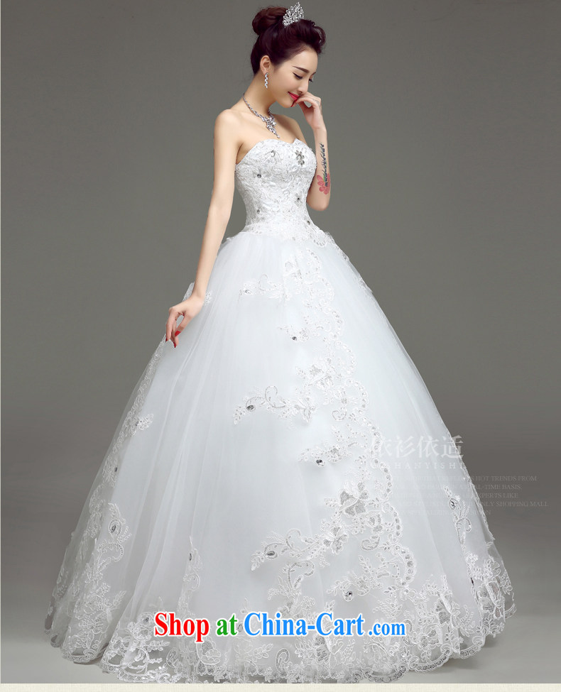 According to T-shirt in accordance with the wedding dresses 2015 new white with wedding dresses spring and summer Korean wiped his chest strap the code lace custom bridal wedding dresses white XXL pictures, price, brand platters! Elections are good character, the national distribution, so why buy now enjoy more preferential! Health