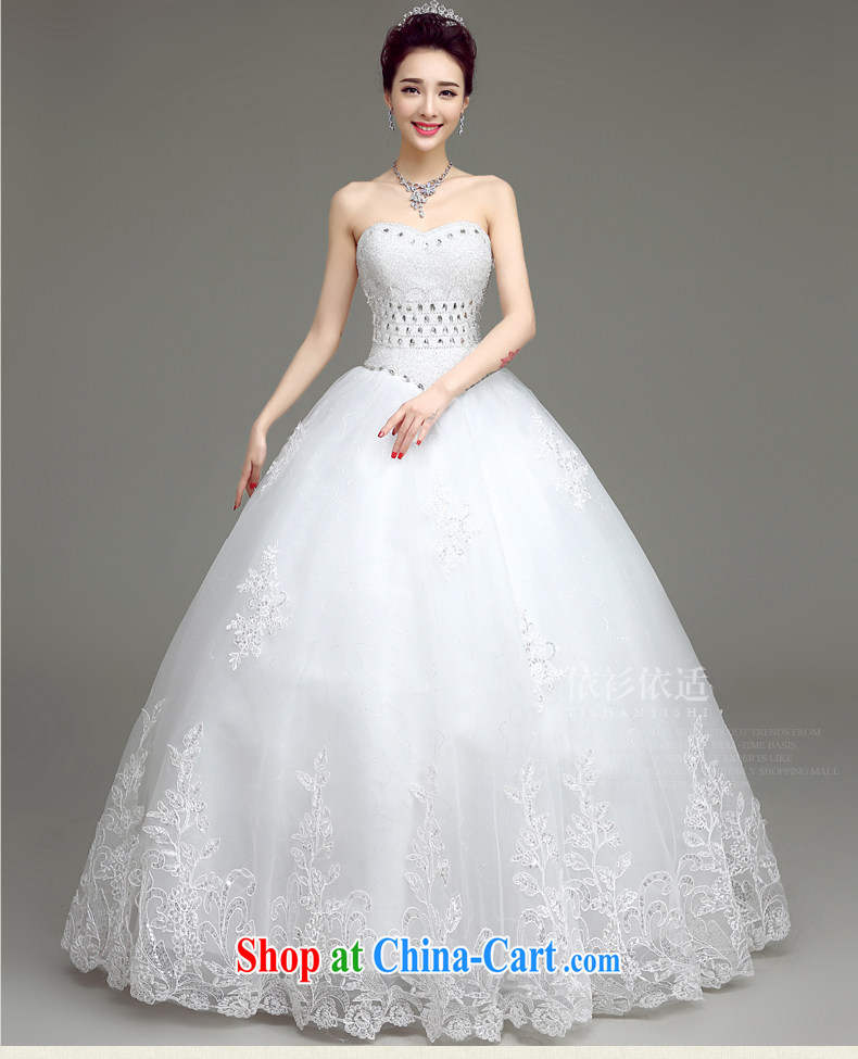 According to T-shirt with the wedding dresses Korean wiped chest white Princess tie wedding 2015 spring and summer New Beauty video thin wood drill and stylish bridal wedding dresses white XXL pictures, price, brand platters! Elections are good character, the national distribution, so why buy now enjoy more preferential! Health